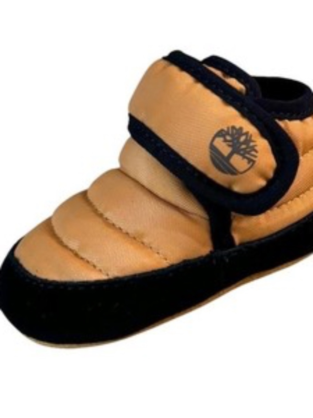 Timberland Infant Crib Bootie Mid‎ Hook & Loop Boot Size 1 Wheat Ripstop New